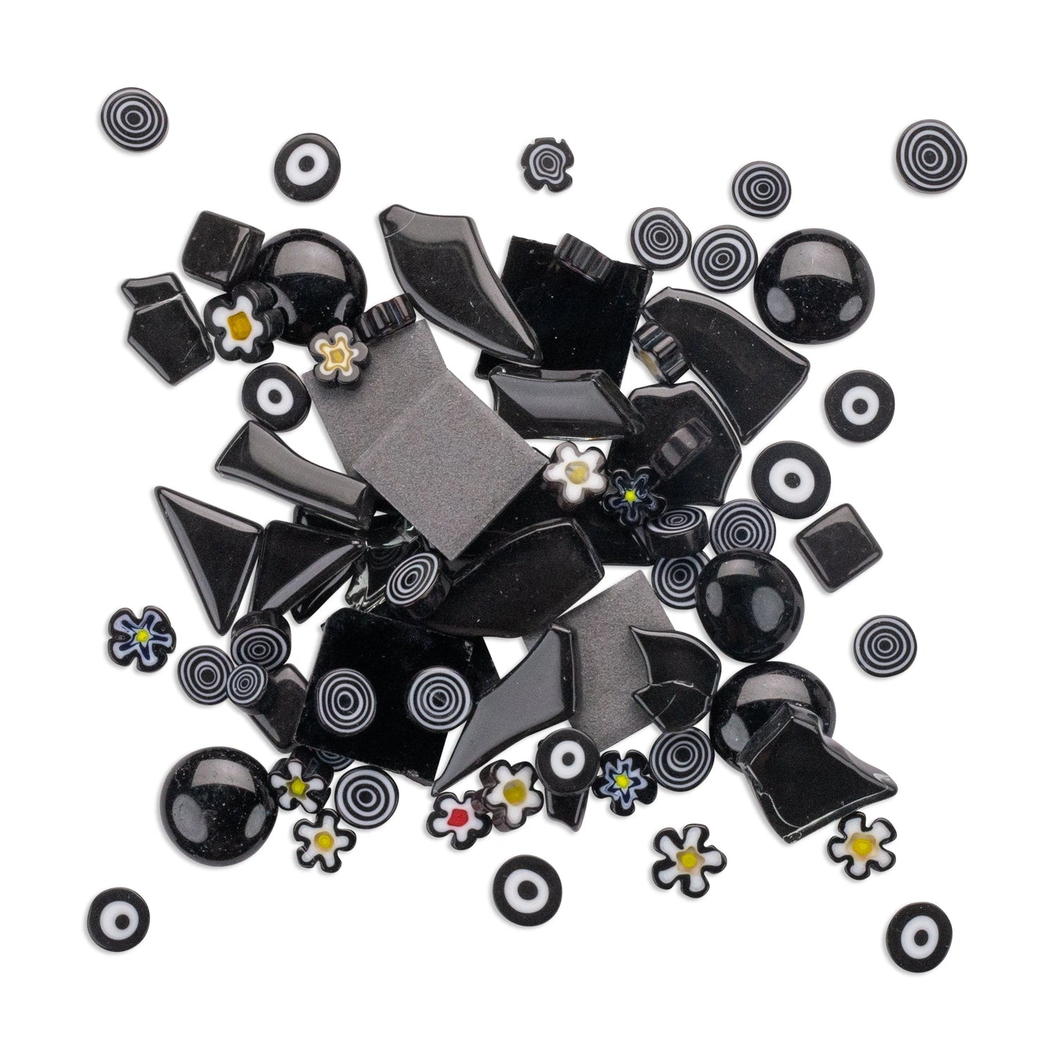 BLACK MOSAIC TILES
