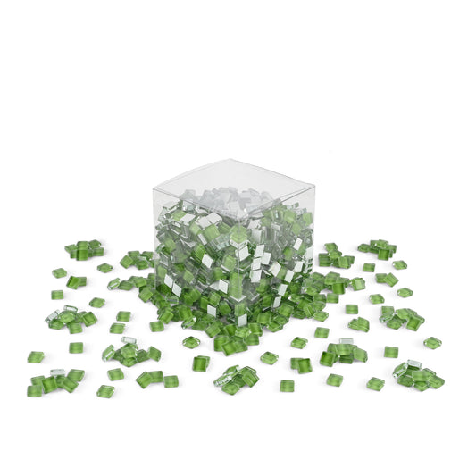 Green Crystal Glass Tiles 1Kg **School Bulk Buy**