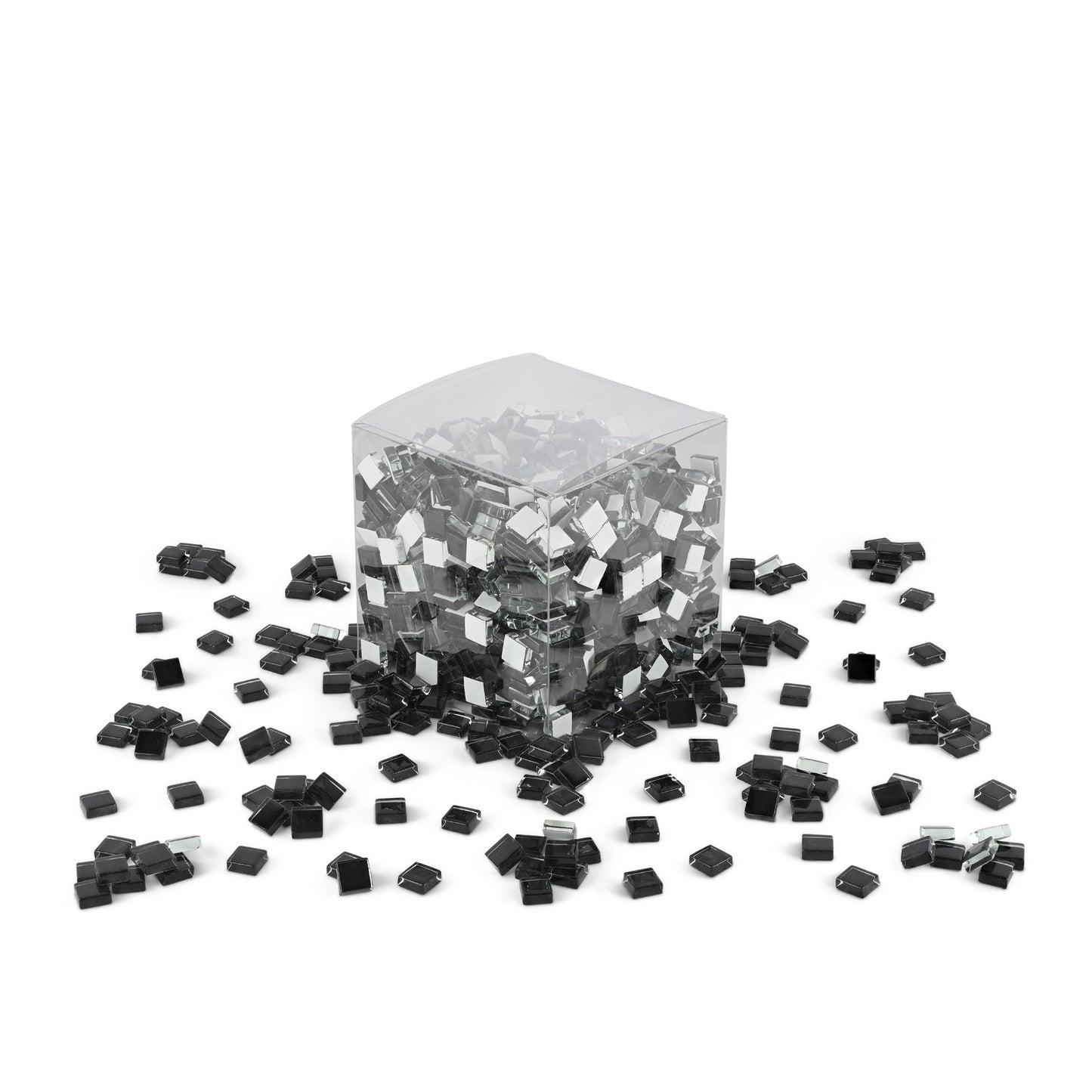 Black Crystal Glass Tiles 1Kg **School Bulk Buy**