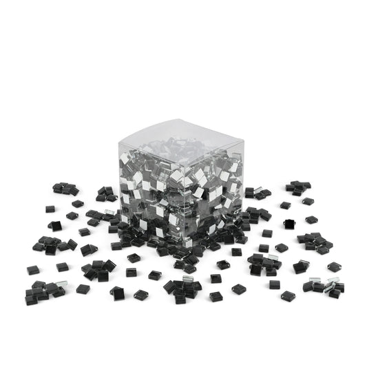 Black Crystal Glass Tiles 1Kg **School Bulk Buy**