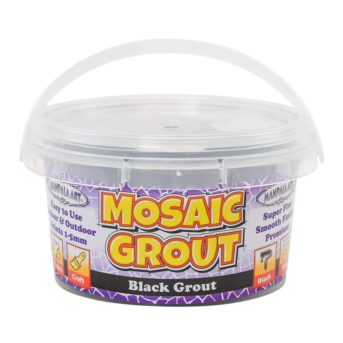 Superfine Mosaic Grout Powder - Black 500g