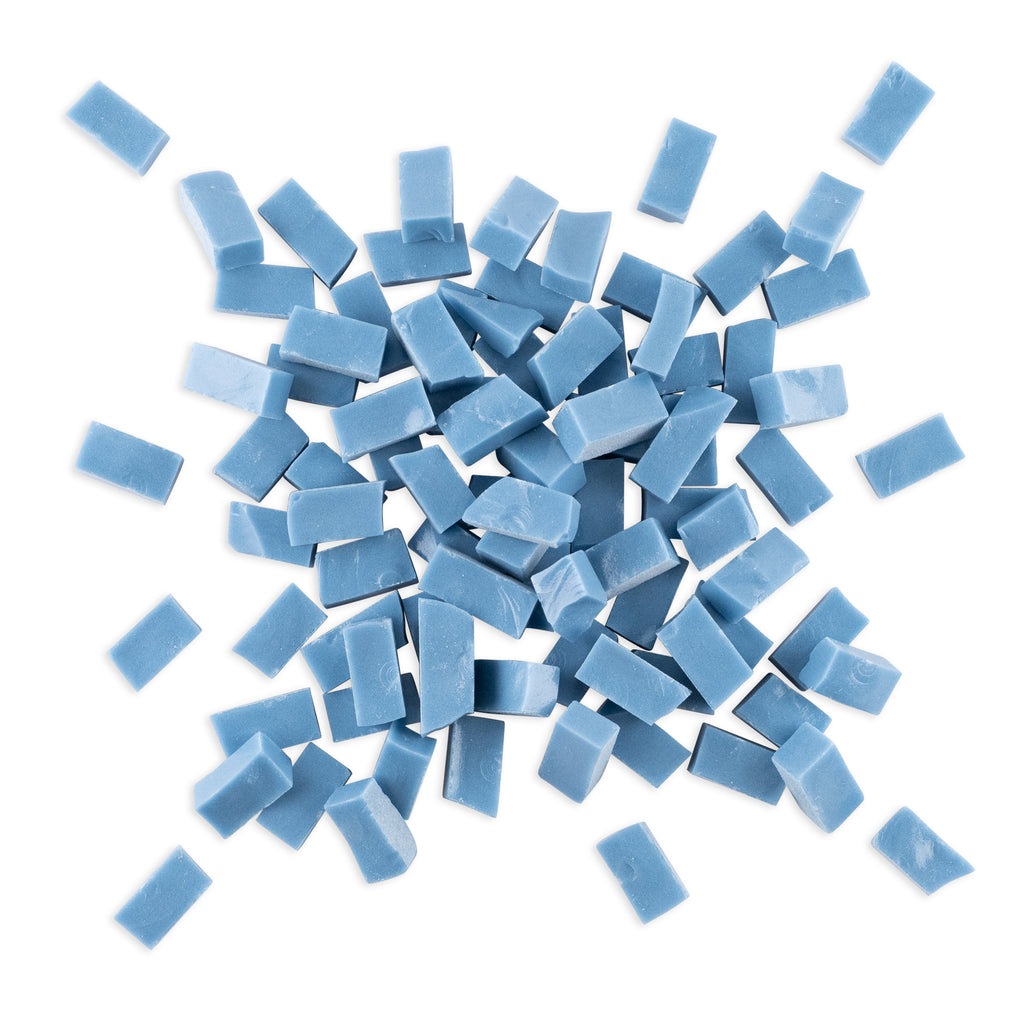 4016 Aqua Blue Smalti Glass Brick Mosaic Tiles 250g