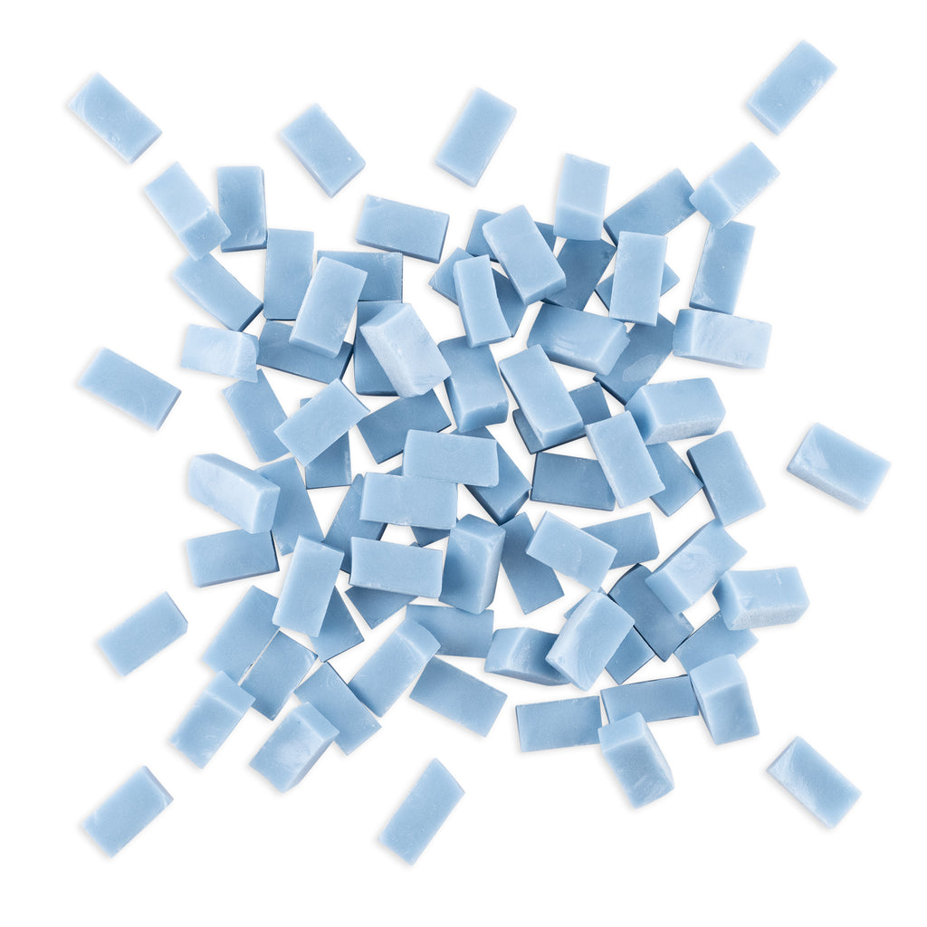 4017 Aqua Blue Smalti Glass Brick Mosaic Tiles 250g