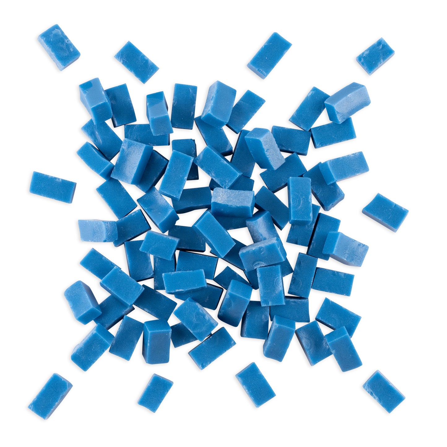 4019 Blue Smalti Glass Brick Mosaic Tiles 250g