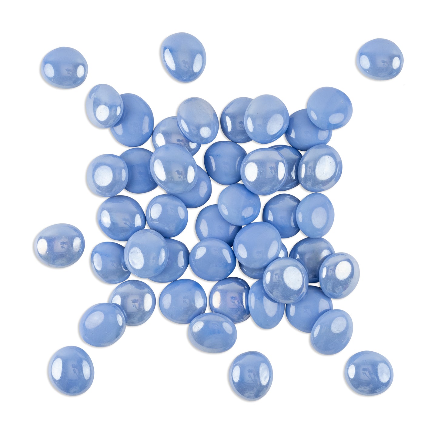 Baby Blue Glass Mosaic Pebbles 1Kg **School Bulk Buy**