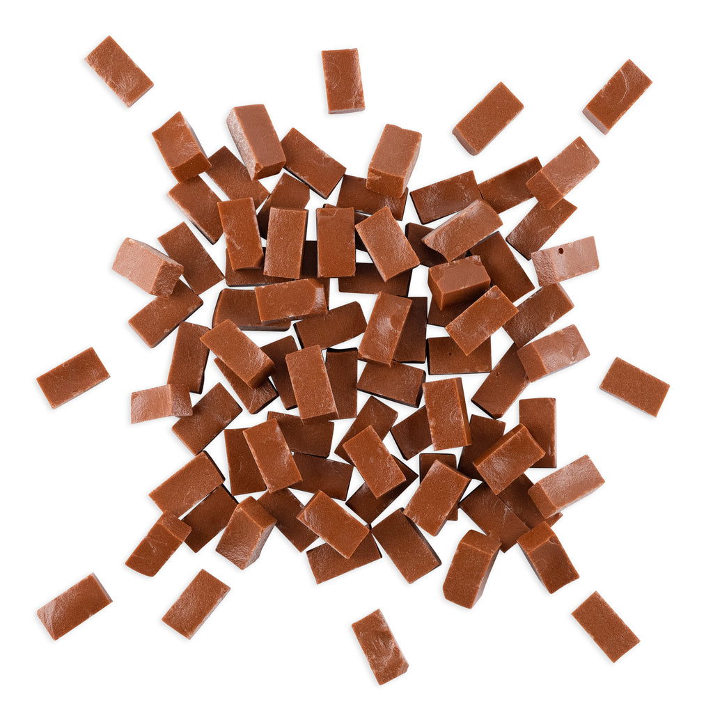 7001 Caramel Brown Smalti Glass Brick Mosaic Tiles 250g