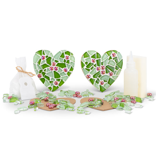 Christmas Hearts Mosaic Coaster Kit