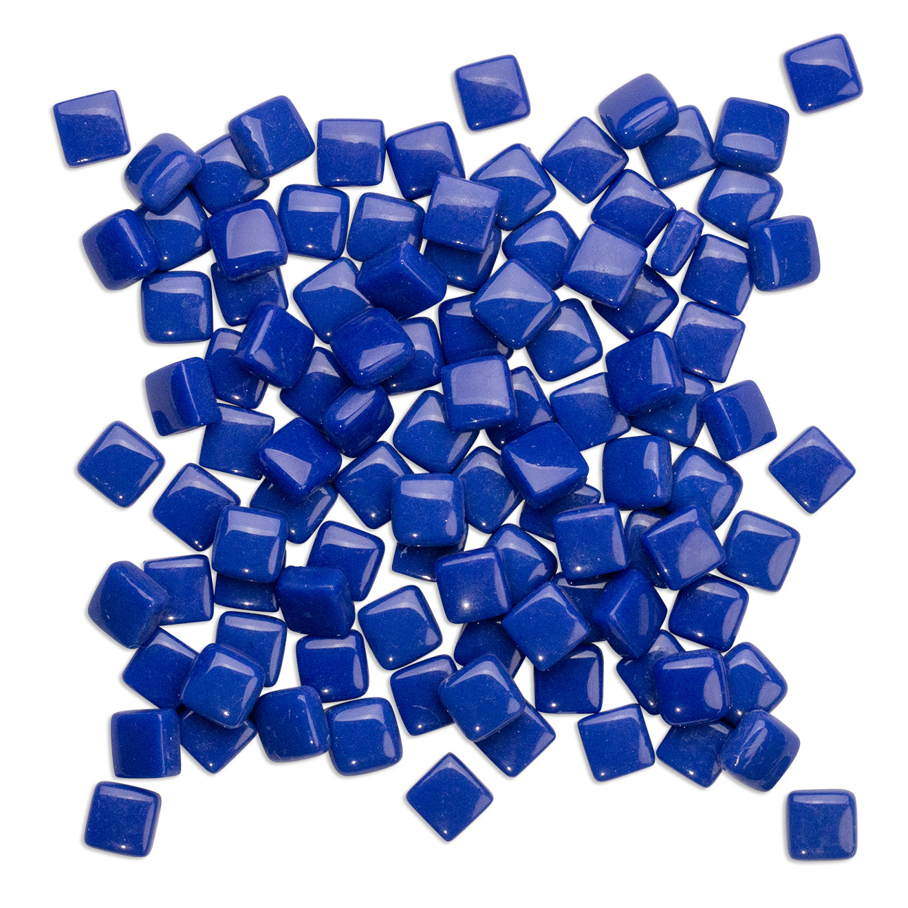 Dark Blue Glass Blocks 12mm Mosaic Tiles 1Kg **School Bulk Buy**