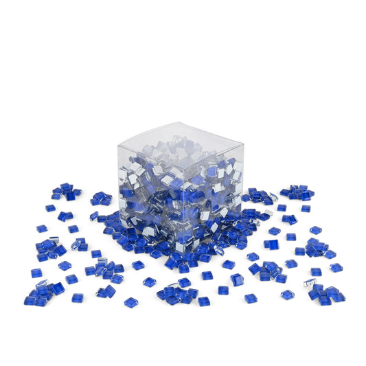 Dark Blue Crystal Glass Tiles 1Kg **School Bulk Buy**