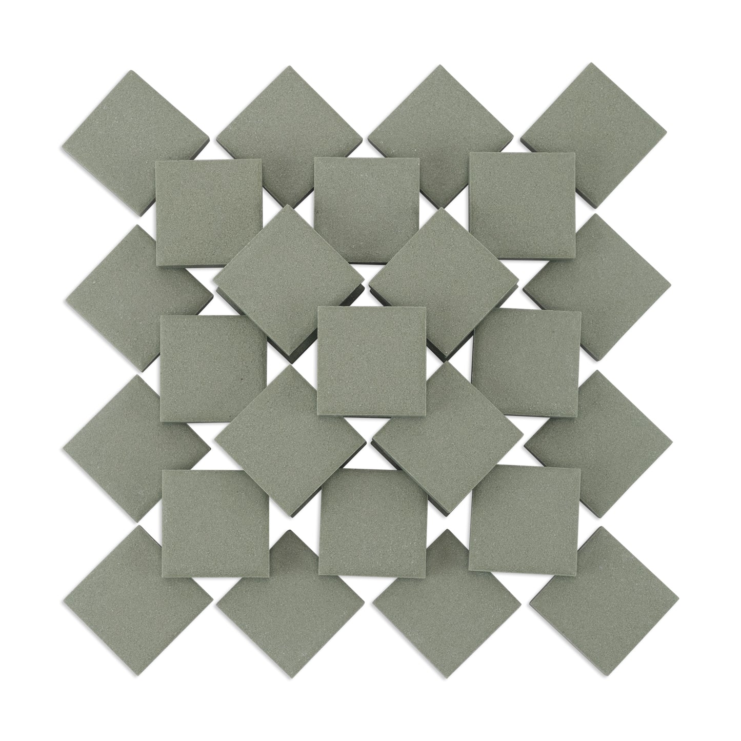 Dark Green 23mm Porcelain Ceramic Green Tiles 250g