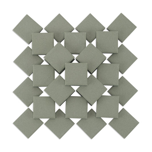 Dark Green 23mm Porcelain Ceramic Green Tiles 250g