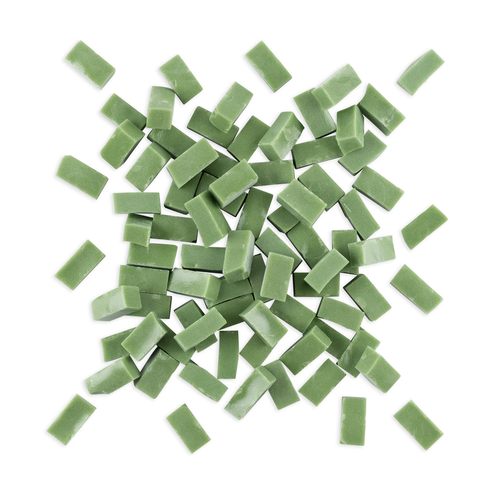 5010 Pine Green Smalti Glass Brick Mosaic Tiles 250g