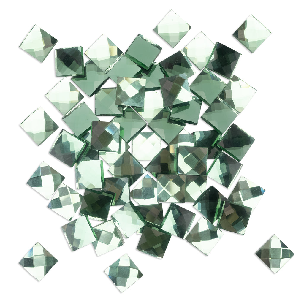 Green Diamond Mirror 15mm - 50 tiles