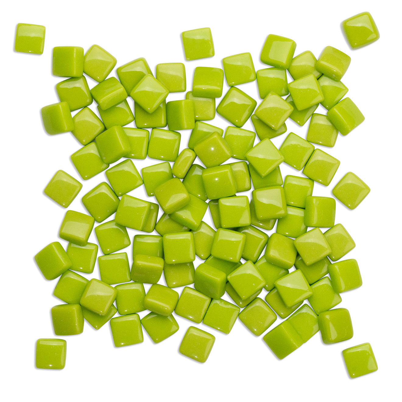 Light Green Glass Blocks Green Mosaic Tiles 250g