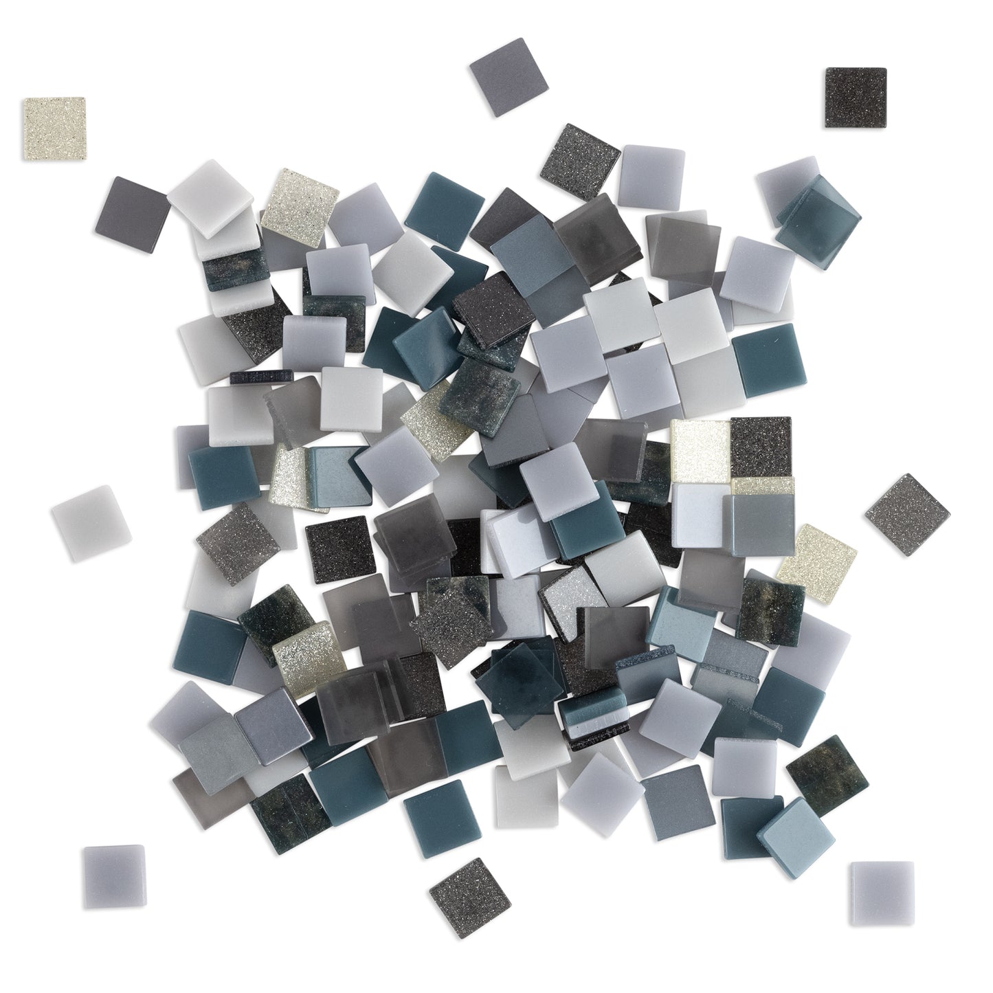 Resin Mosaic Tiles - Grey Mix - 2000 Tiles **School Bulk Buy**