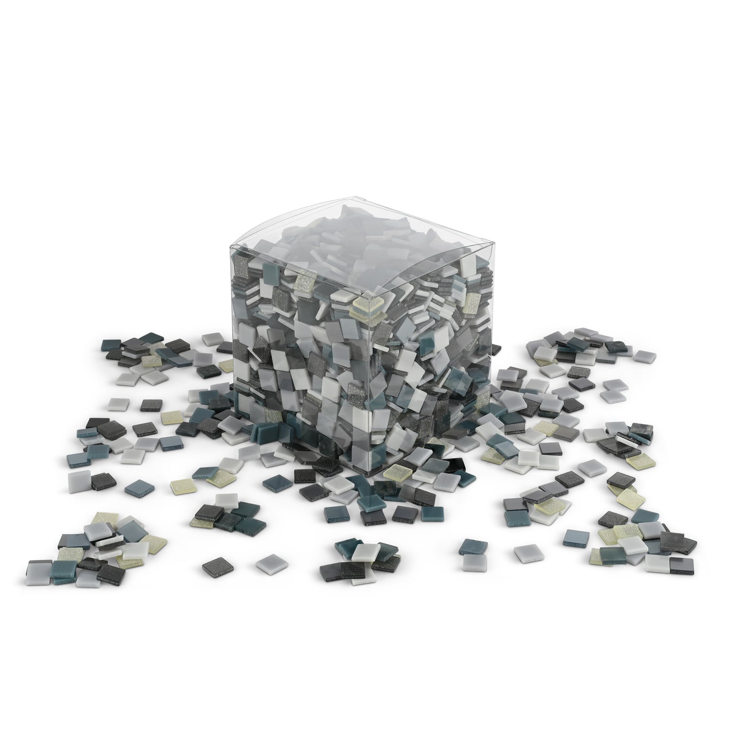 Resin Mosaic Tiles - Grey Mix - 2000 Tiles **School Bulk Buy**