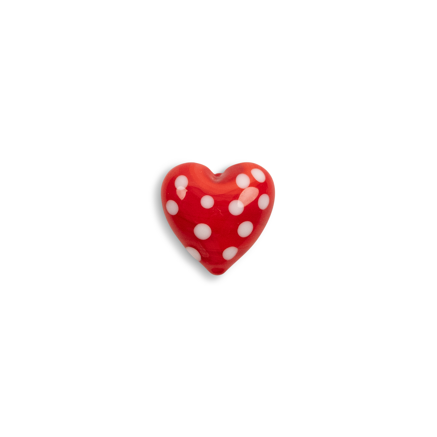 Flirty Heart Handmade Glass Mosaic Embellishment - 1 pc
