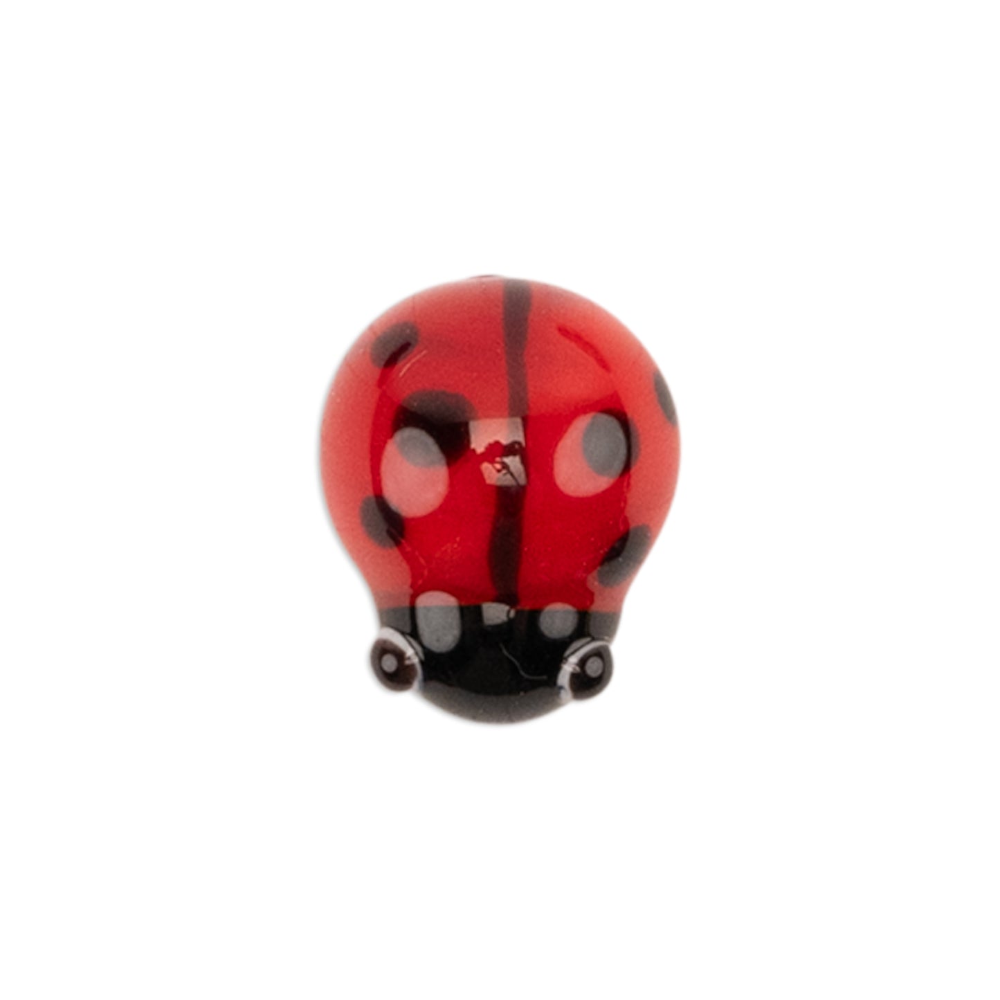 Red Ladybird Handmade Glass Mosaic Embellishment - 1 pc