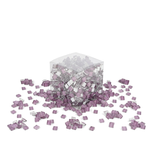 Lavender Purple Crystal Glass Tiles 1Kg **School Bulk Buy**
