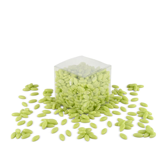 Lemongrass, Green Leaf Shaped Mosaic Tiles 1Kg **School Bulk Buy**