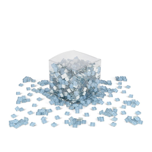Blue Sky Crystal Mosaic Glass Tiles 1Kg **School Bulk Buy**