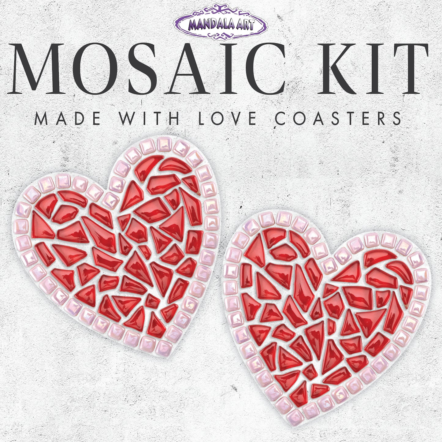 Made With Love Heart Coaster Kit