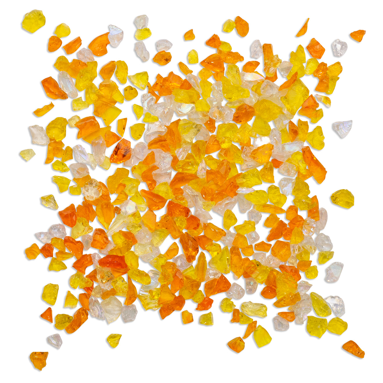 Amber Mix Mini Crushed Glass 900g **School Bulk Buy** - CLEARANCE