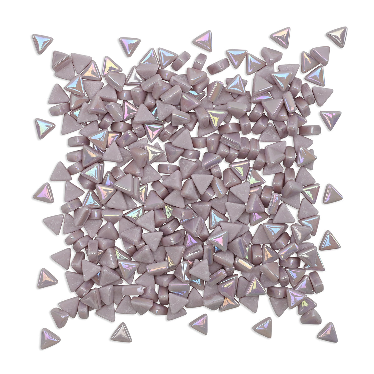 Pink Mini Iridised Triangles 9mm Tiles 100g