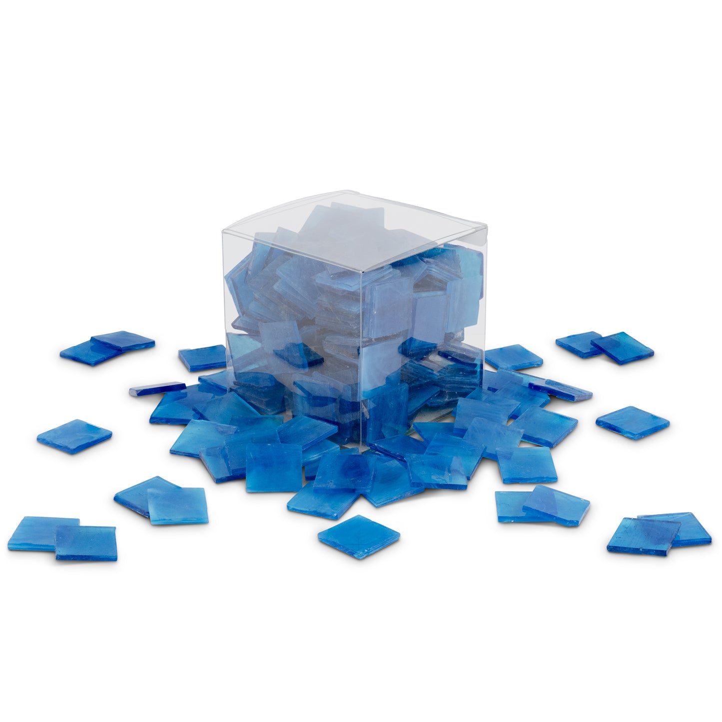 Ocean Blue 2.5 x 2.5cm 1Kg Blue Tile **School Bulk Buy**