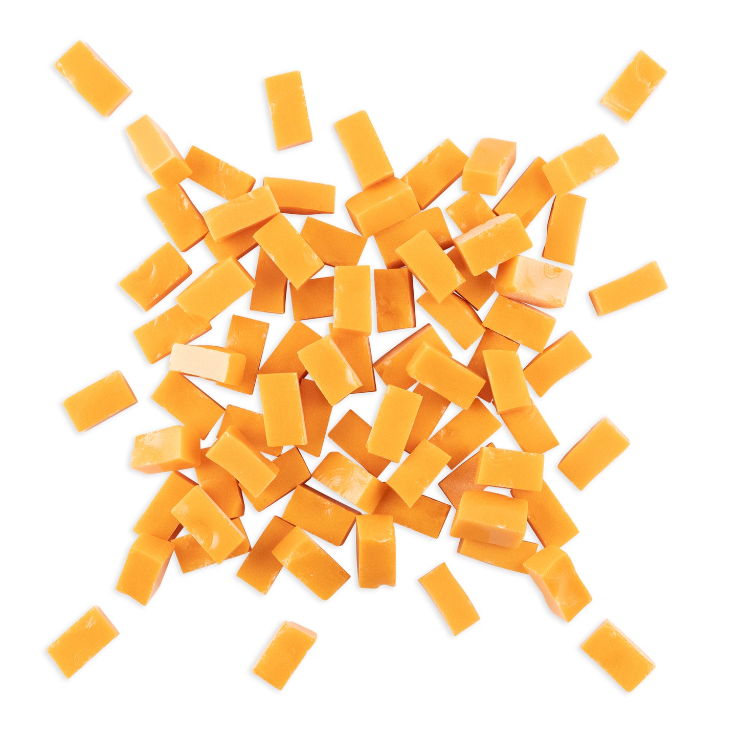 2015 Carrot Orange Smalti Glass Brick Mosaic Tiles 250g