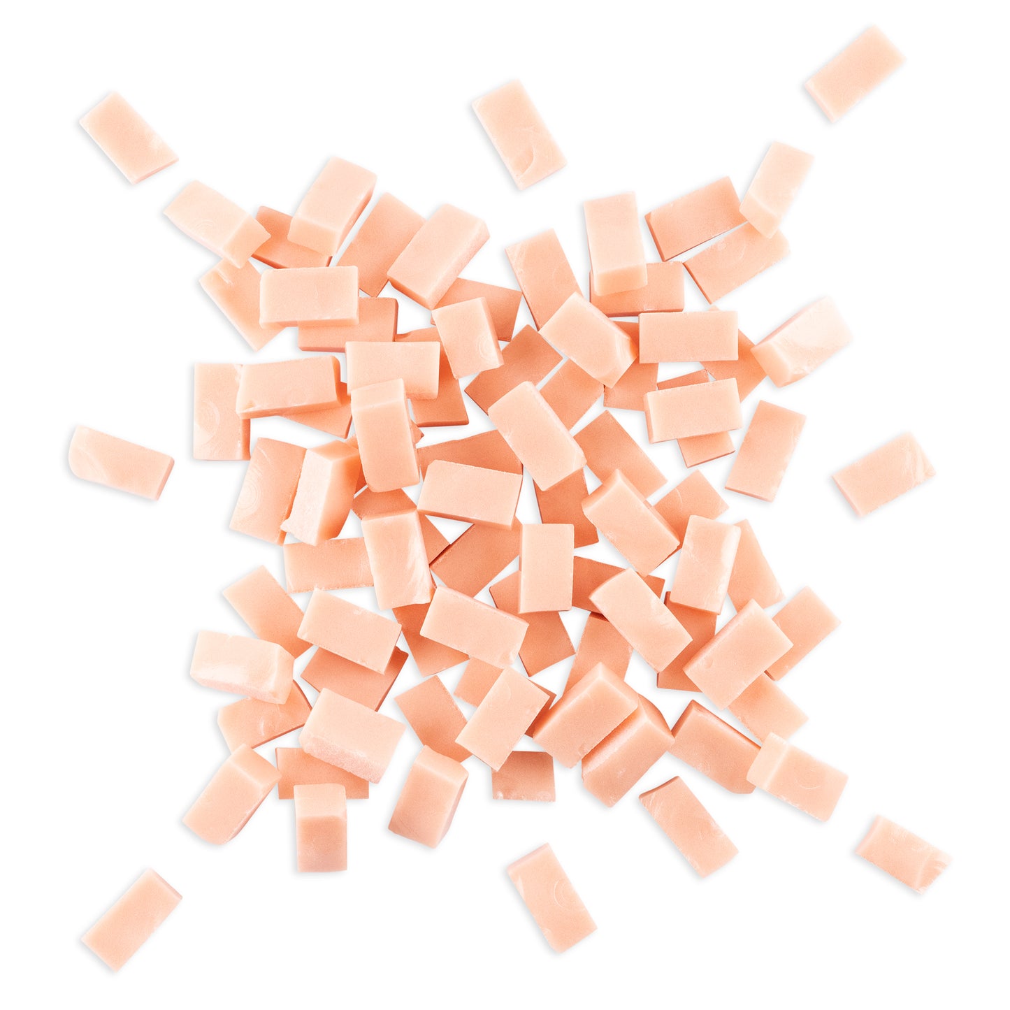 6017 Peach Orange Smalti Glass Brick Mosaic Tiles 250g