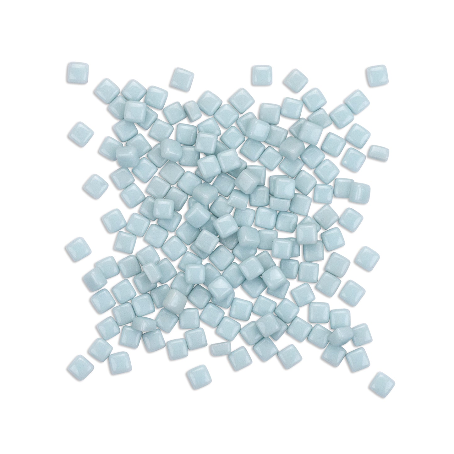 Eggshell Blue Mini Pastel Glass Blocks 1Kg **School Bulk Buy**