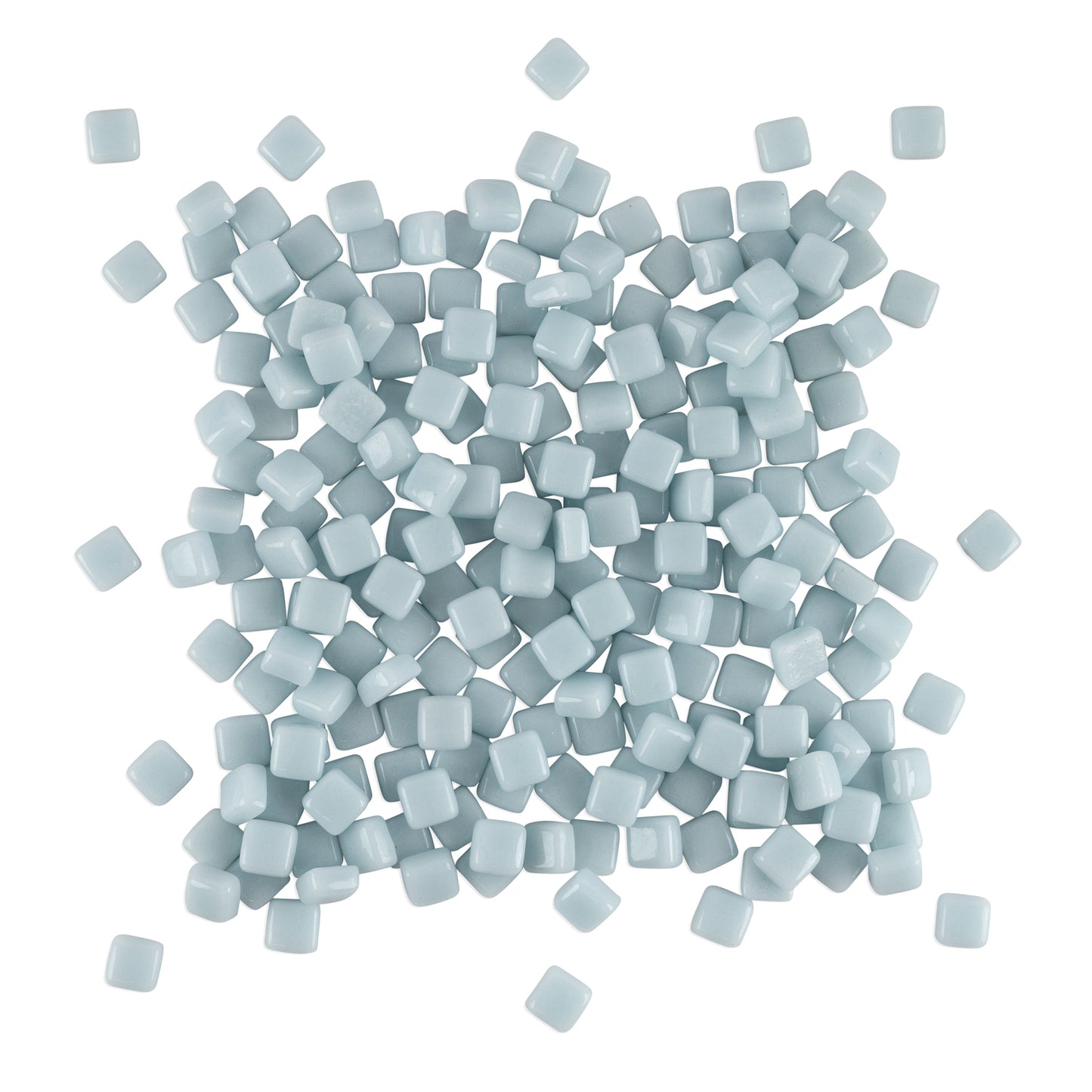 Eggshell Blue Mini Pastel Glass Blocks 1Kg **School Bulk Buy**