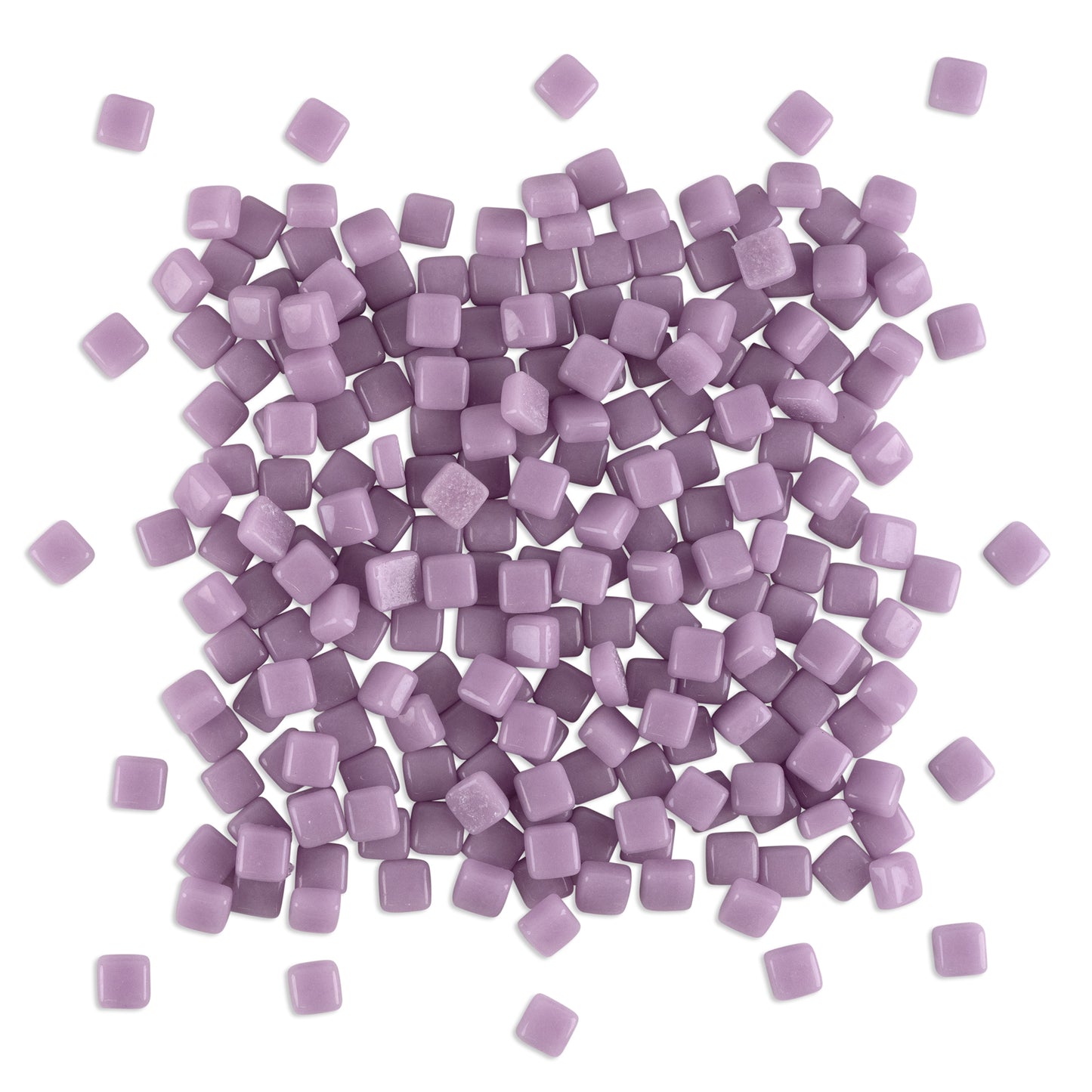 Lavender Mini Pastel Glass Blocks 1Kg **School Bulk Buy**