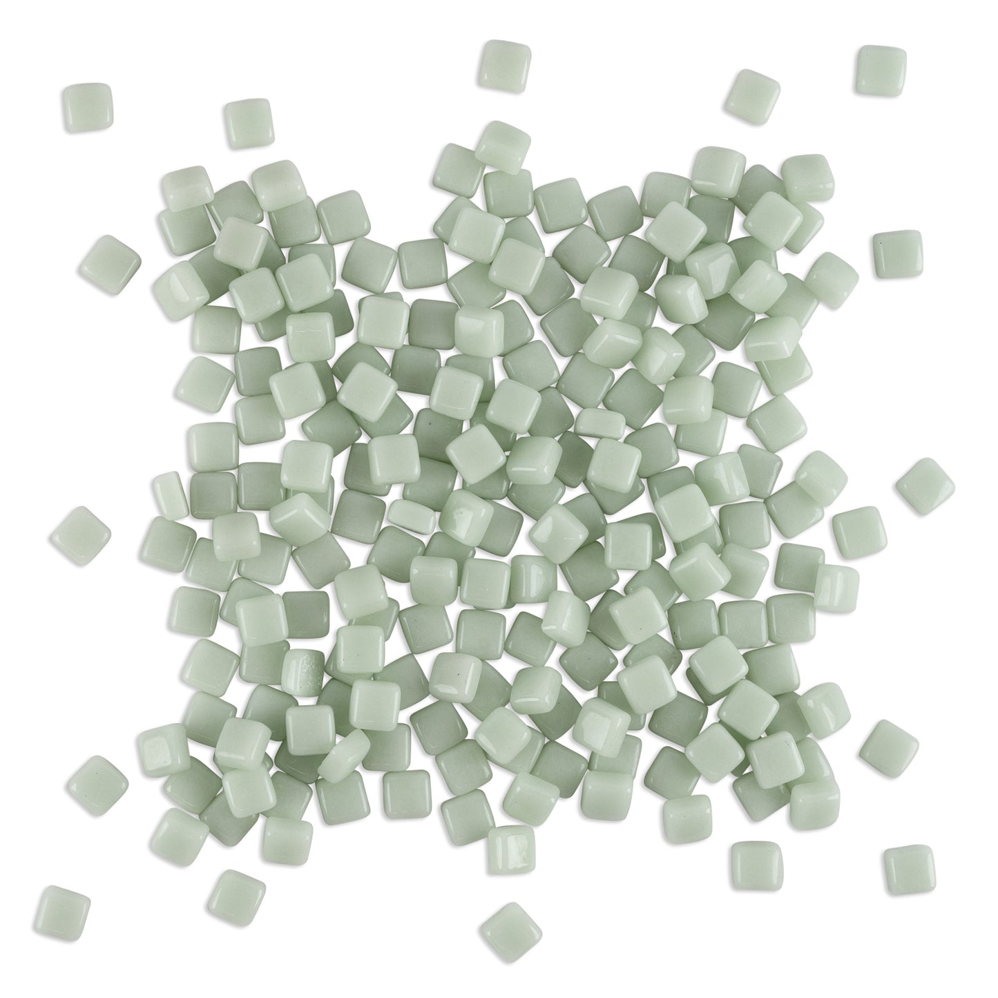 Mint Mini Pastel Glass Blocks 1Kg **School Bulk Buy**