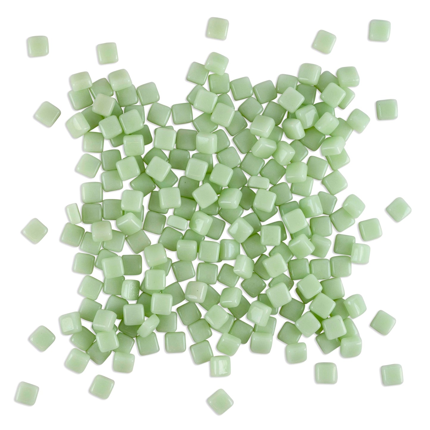 Mint Mini Pastel Glass Blocks 1Kg **School Bulk Buy**