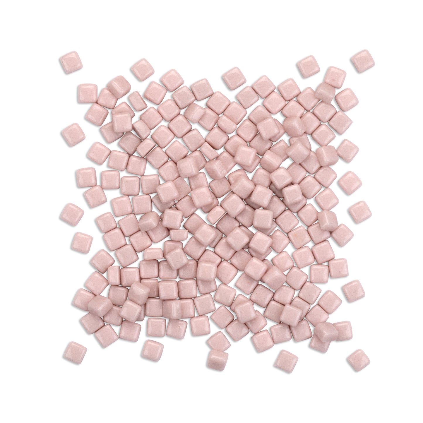 Rose Mini Pastel Glass Blocks 1Kg **School Bulk Buy**
