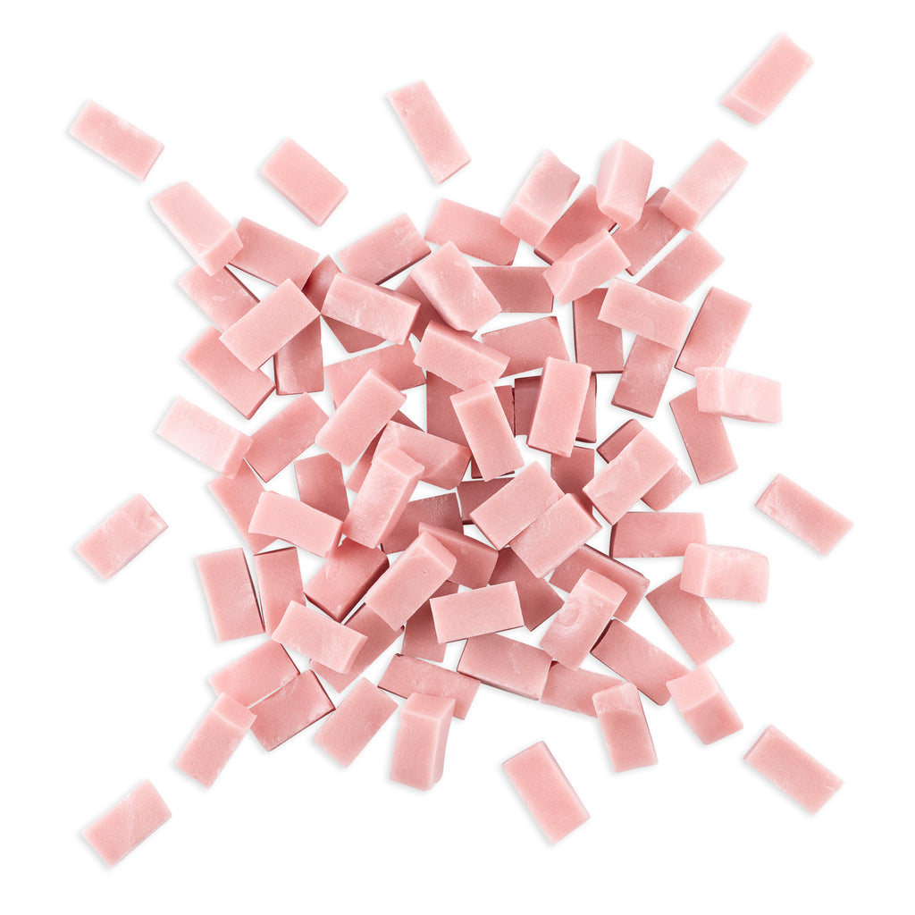 6005 Pink Smalti Glass Brick Mosaic Tiles 250g