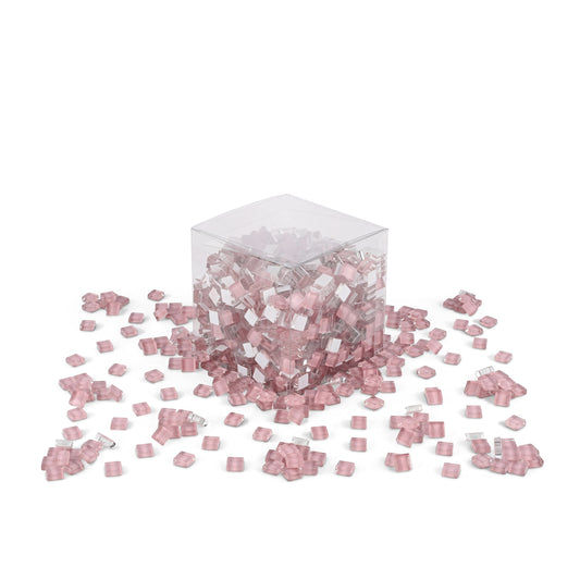 Rose Pink Crystal Mosaic Glass Tiles 1Kg **School Bulk Buy**