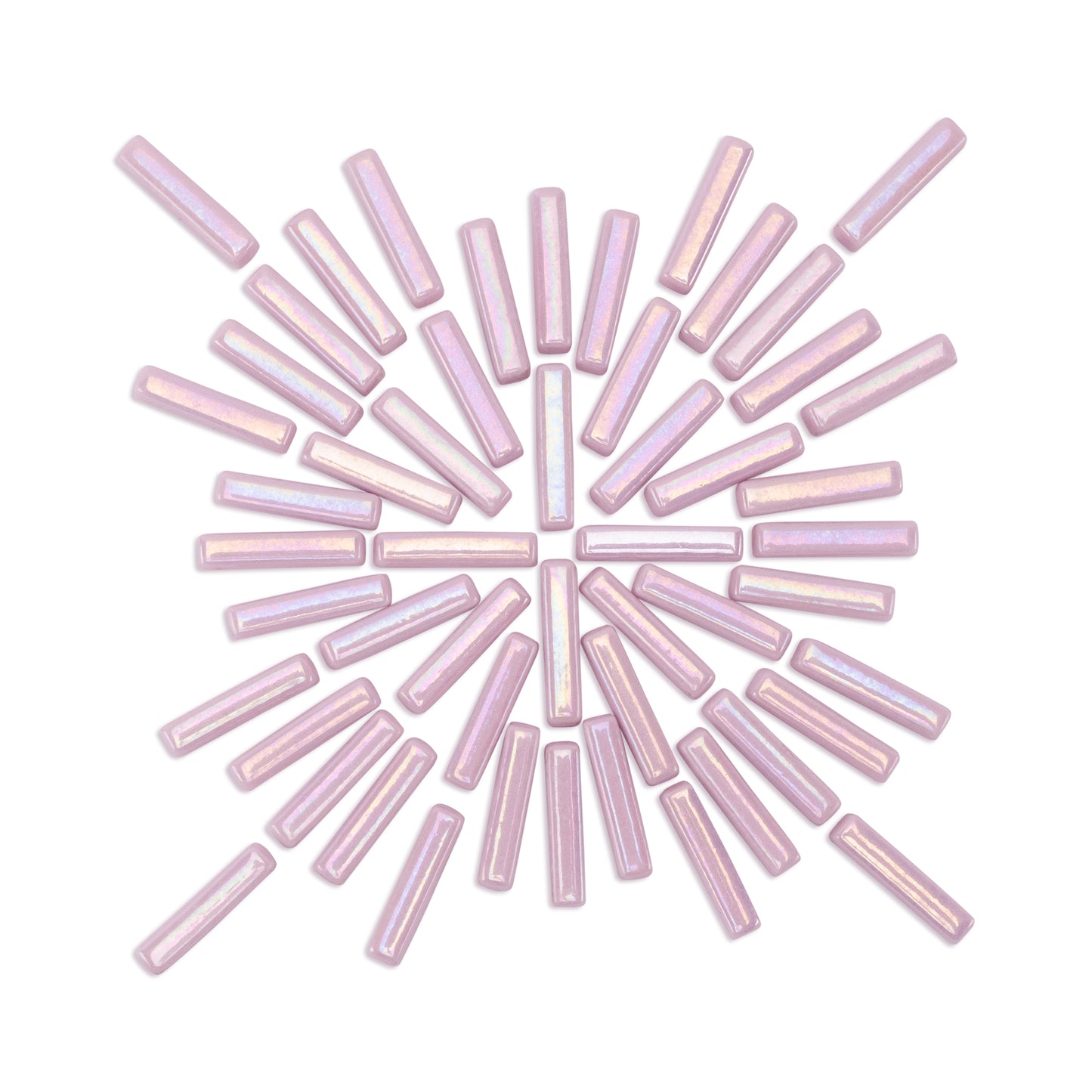 Irridised Pink Sticks Glass Tiles 250g - LIMITED STOCK