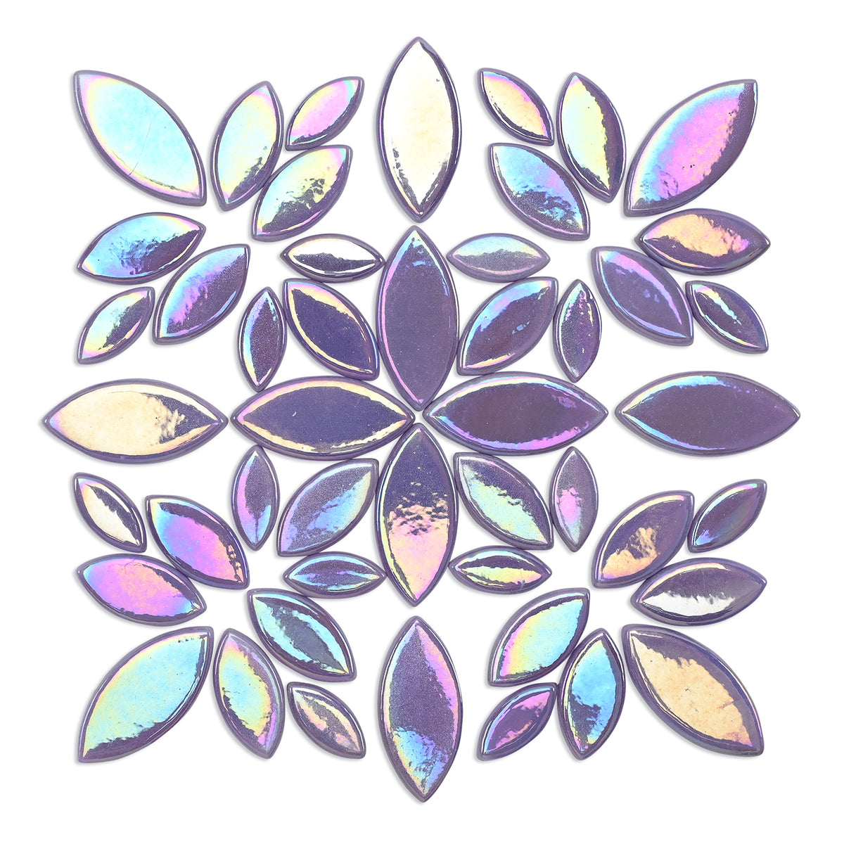 Purple Iridised Leaf & Petal Shapes 250g