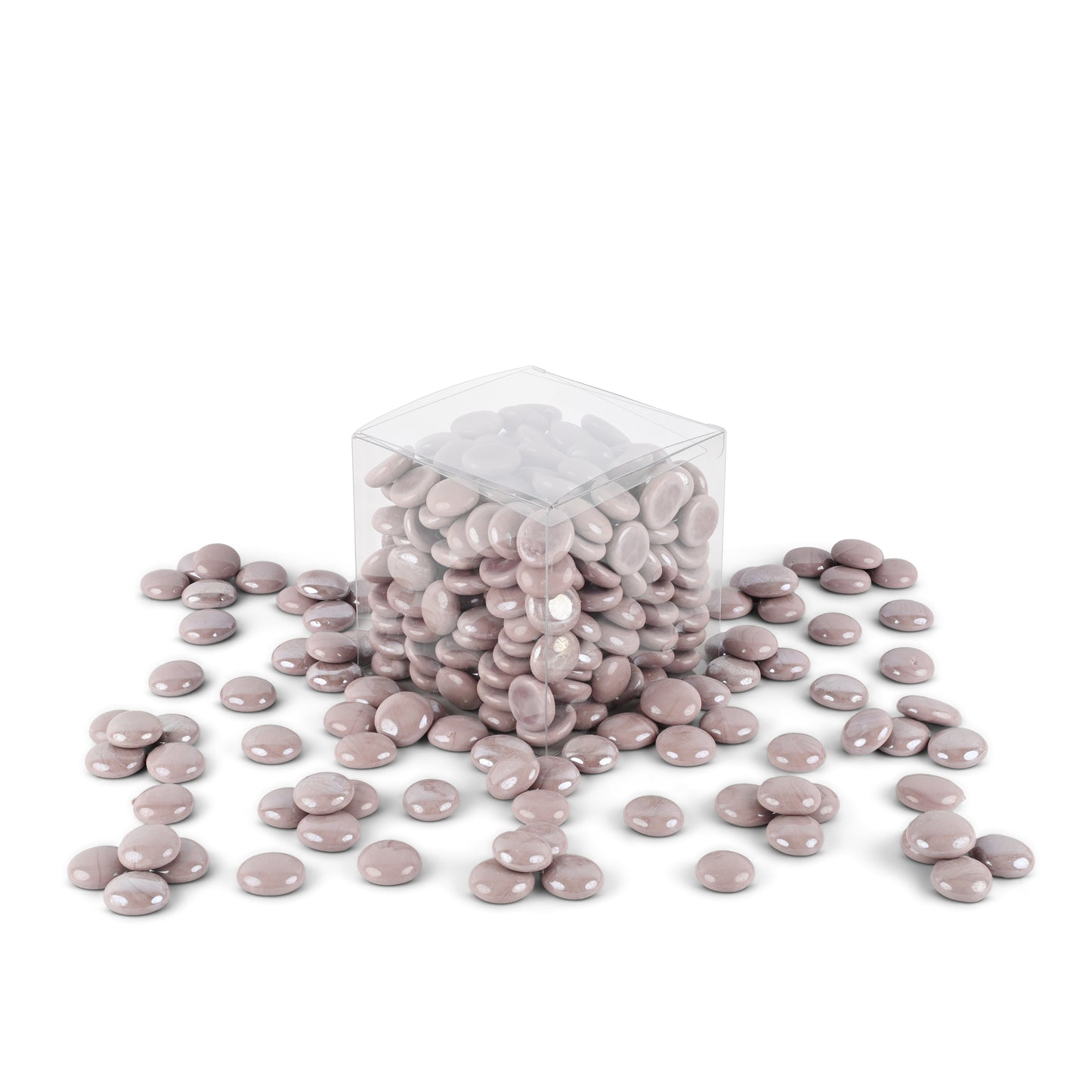 Purple People Glass Mosaic Pebbles 1Kg **School Bulk Buy**