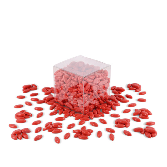 Red Flower Petal Shaped Mosaic Tiles 1Kg **School Bulk Buy**