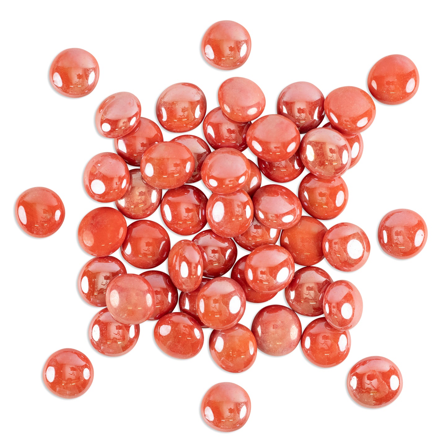 Red Rose Glass Mosaic Pebbles 250g