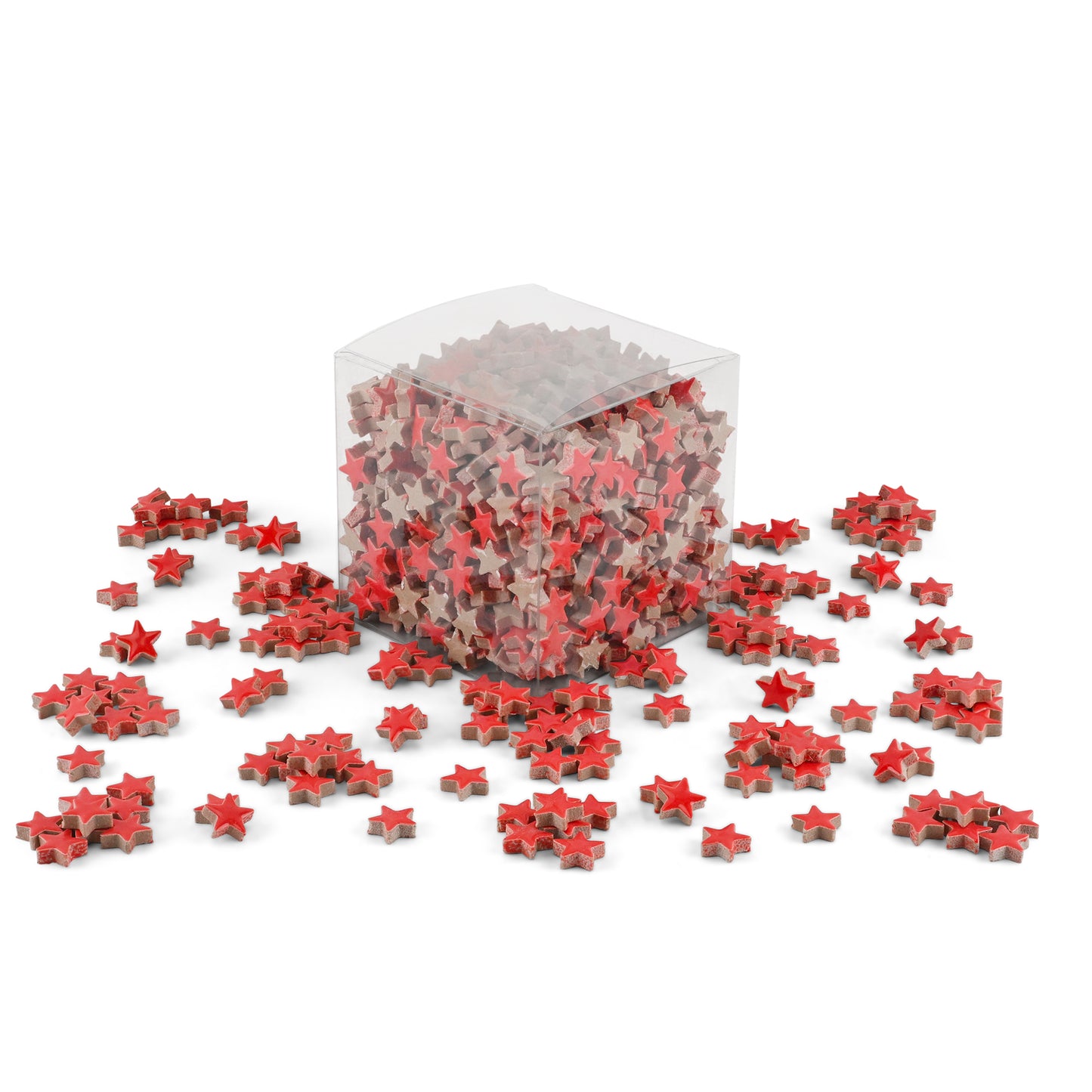 Red Star Shaped Ceramic Tiles 800g **School Bulk Buy**