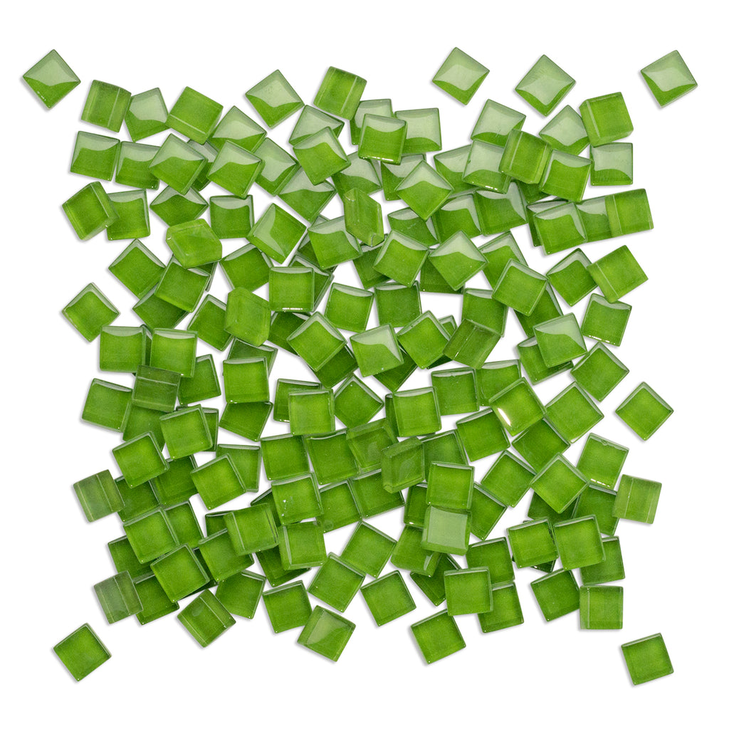 Green Crystal Glass Tiles 250g