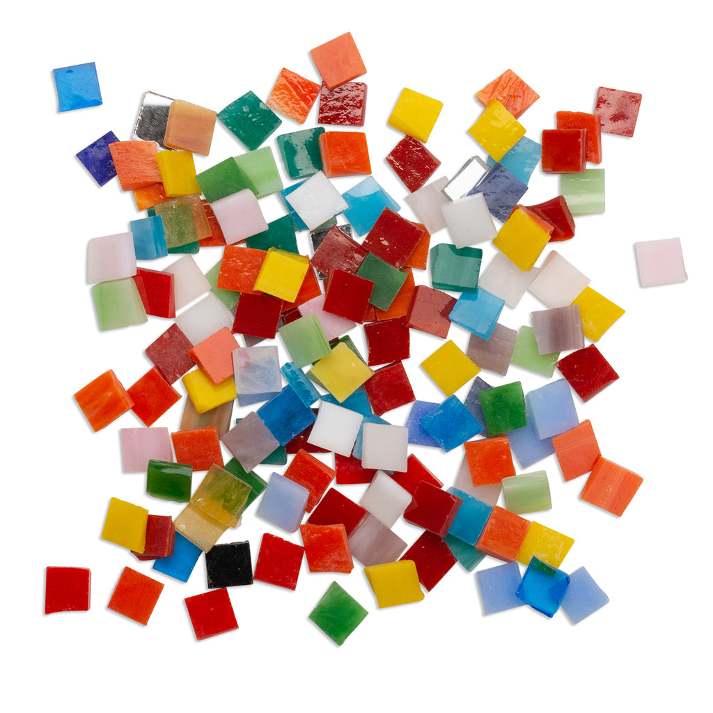 Assorted Mini 1 x 1cm 250g Rainbow Tile