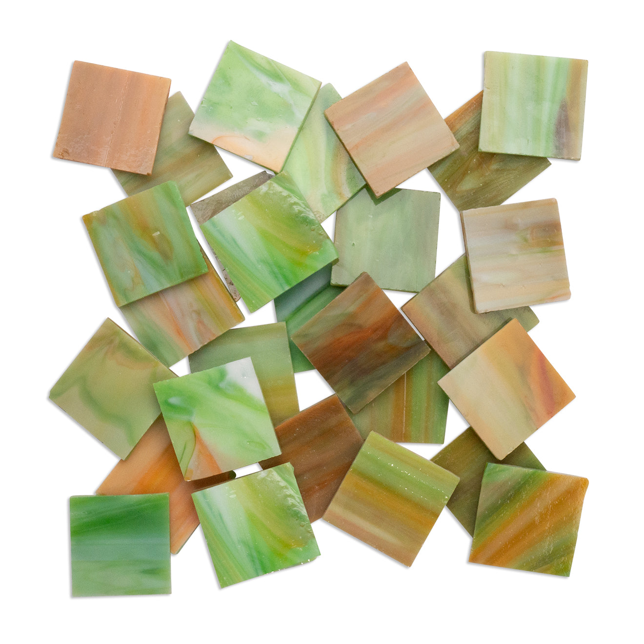 Gelati 2.5 x 2.5cm 1Kg Green Tile **School Bulk Buy**
