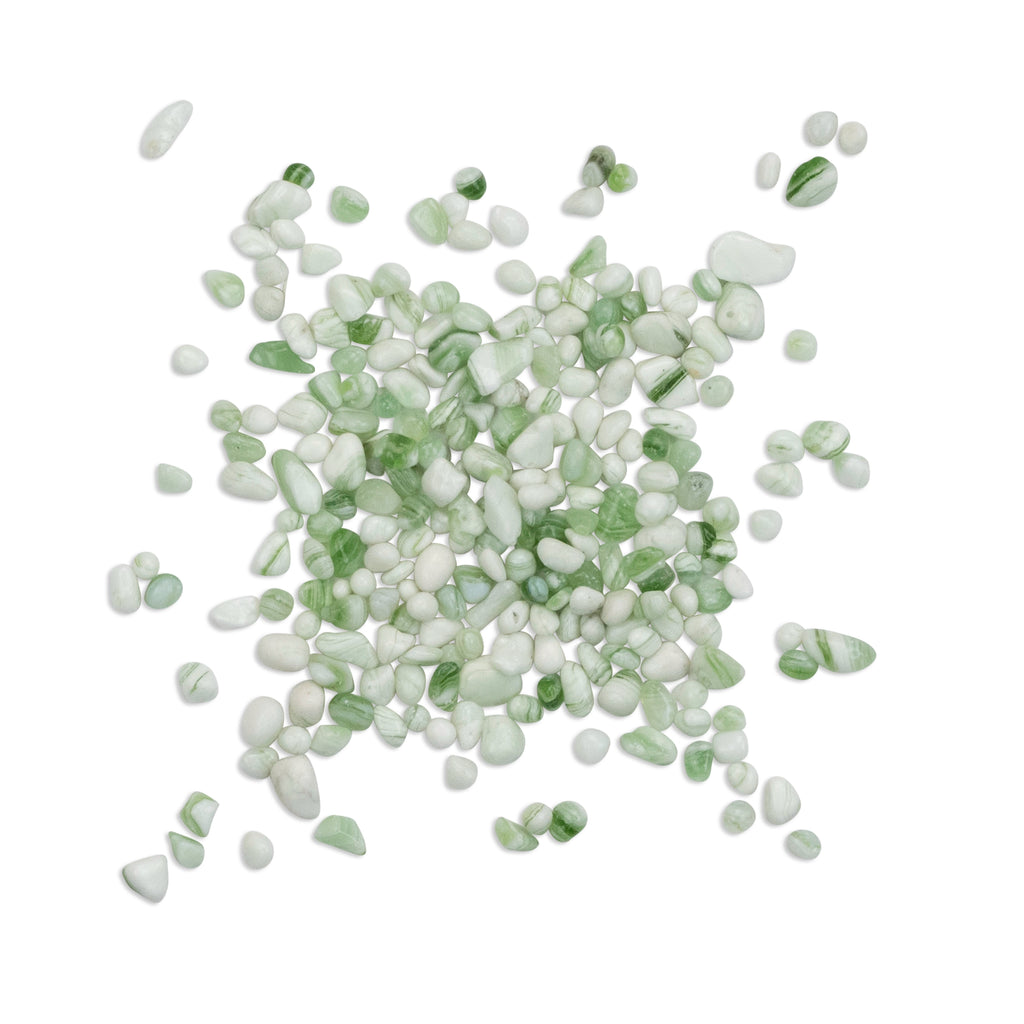 Green Iceberg Irregular Glass Drops 6-9mm 250g