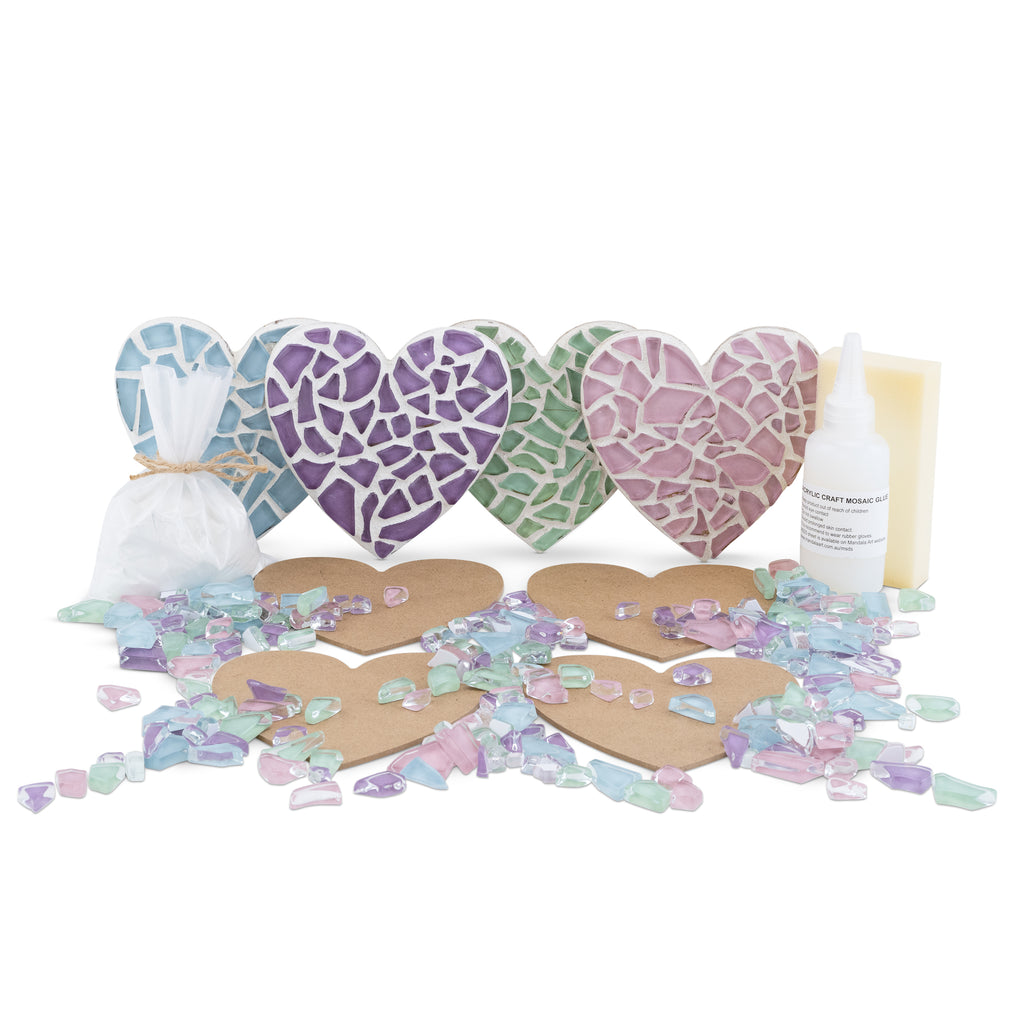 Heart Coaster Mosaic Kit